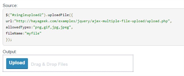 jQuery Upload File Plugin Demo - Opera